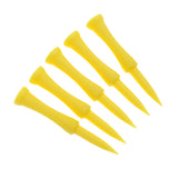 Maxbell 5 Pieces Plastic Castle Golf Tee 70mm Yellow - Golfer Training Tool