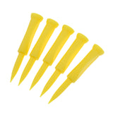 Maxbell 5 Pieces Plastic Castle Golf Tee 70mm Yellow - Golfer Training Tool