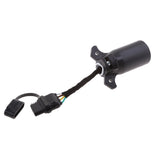 Maxbell Trailer 7 Way Flat to 4 Way Pin Adapter Connector with Secure Tab