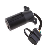 Maxbell Trailer 7 Way Flat to 4 Way Pin Adapter Connector with Secure Tab