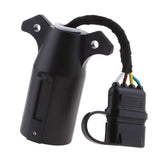 Maxbell Trailer 7 Way Flat to 4 Way Pin Adapter Connector with Secure Tab
