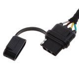 Maxbell Trailer 7 Way Flat to 4 Way Pin Adapter Connector with Secure Tab