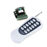 Maxbell DC 12V 1CH RF 12-key Remote Control Switch ON/OFF Transmitter+ Receiver