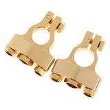 Maxbell 2 Pieces Gold Plated Car Audio 0 4 8 Gauge Battery Terminal Clamp Clip Connector