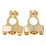 Maxbell 2 Pieces Gold Plated Car Audio 0 4 8 Gauge Battery Terminal Clamp Clip Connector