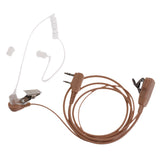 Maxbell 2-Pin Air Acoustic Tube Earpiece with Microphone For Kenwood Baofeng