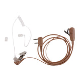 Maxbell 2-Pin Air Acoustic Tube Earpiece with Microphone For Kenwood Baofeng