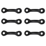 Maxbell 6 Pieces C Buckle Pad Eyes + 12 Pieces Tri-fold Rivets (with Flat Or Round Washers) Kayak Accessory