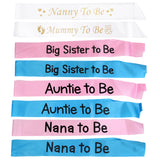 Maxbell Satin Ribbon Nanny To Be Writing Sash Baby Shower Party Supplies