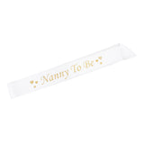 Maxbell Satin Ribbon Nanny To Be Writing Sash Baby Shower Party Supplies