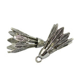 Maxbell 10Peces Hollow 3D Badminton Shuttlecock Birdie Sports DIY Charms Pendants