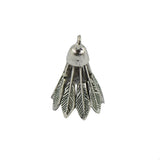 Maxbell 10Peces Hollow 3D Badminton Shuttlecock Birdie Sports DIY Charms Pendants