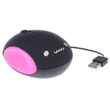 Maxbell USB 2.0 Mouse Retractable Cable Optical Scroll Wheel for Computer PC Notebook