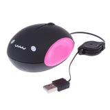 Maxbell USB 2.0 Mouse Retractable Cable Optical Scroll Wheel for Computer PC Notebook