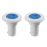 Maxbell 2 Pieces Nylon 1.5'' 38mm Water Deck Filler & Cap and Chain for Boat Tank Deck Fill