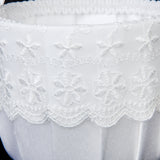 Maxbell Satin Lace Embellished Wedding Party Anniversary Flower Girl Basket White