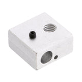 Maxbell 20x20x10mm Aluminum Heater Block for Makerbot MK7 MK8 3D Printer Nozzle & Nozzle Throat Hole M6