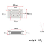 Maxbell Guitar Pickup Humbucker Double Coil Maple for 4 String Cigar Box Guitar Parts Repalcement