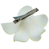 Maxbell Women Girls Ladies Plumeria Flower Foam Hair Clip Pin Headwear Hair Accessory Green