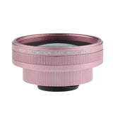 Maxbell HD 0.6X Wide-angle Lens Without Distortion Clip-on w/ Protective Bag for for Samsung Huawei Smart Phone Rose Gold