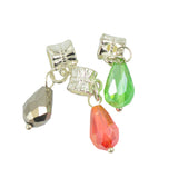 Maxbell 20Pcs Handmade Crystal Glass Teardrop Dangle Charm Pendant for DIY Jewelry