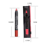 Maxbell Set of 12 Color Matte Lip Pencil Lipsticks Blush Makeup Pen Eyeshadow Crayon