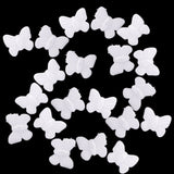 Maxbell 20 Pieces Butterfly Shaped Styrofoam Foam Ornaments for DIY Modelling Craft 60mm