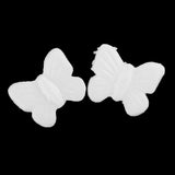 Maxbell 20 Pieces Butterfly Shaped Styrofoam Foam Ornaments for DIY Modelling Craft 60mm