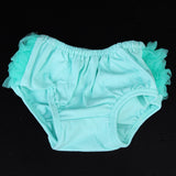 Maxbell Lovely Baby Girl Ruffle Bloomers Pants Diaper Cover 0-2 years S Aqua Green