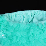 Maxbell Lovely Baby Girl Ruffle Bloomers Pants Diaper Cover 0-2 years S Aqua Green