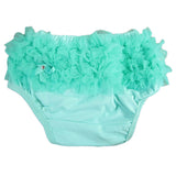 Maxbell Lovely Baby Girl Ruffle Bloomers Pants Diaper Cover 0-2 years S Aqua Green