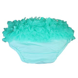 Maxbell Lovely Baby Girl Ruffle Bloomers Pants Diaper Cover 0-2 years S Aqua Green