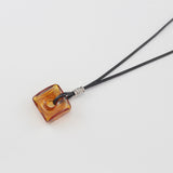 Maxbell Fashion Glass Brown Bottle Hole Perfume Oils Diffuser Pendant Necklace Chain