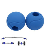 Maxbell 2Pcs Dumbbell Hand Grip Ball Silicone Globe Grip Training Gym Barbell Ball Muscle Builder