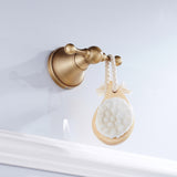 Maxbell Solid Brass Antique Wall Mounted Bathroom Hooks Cloth Towel Hook & Hanger