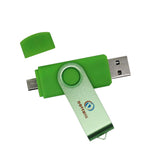 Maxbell Swivel 64GB USB Flash Drive Memory Stick Storage Thumb U Disk for Smartphone PC Green