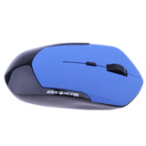 Maxbell Adjustable 1600DPI Optical Wireless Gaming Mouse Ergonomic Mice for Laptop Plug and Play Blue