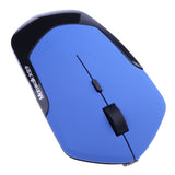 Maxbell Adjustable 1600DPI Optical Wireless Gaming Mouse Ergonomic Mice for Laptop Plug and Play Blue