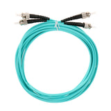 Maxbell 5Meters Multimode 10Gb Duplex Fiber Optic Cable(50/125) ST-ST OM150 Skyblue