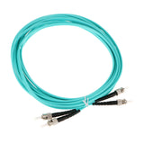 Maxbell 5Meters Multimode 10Gb Duplex Fiber Optic Cable(50/125) ST-ST OM150 Skyblue