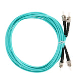 Maxbell 5Meters Multimode 10Gb Duplex Fiber Optic Cable(50/125) ST-ST OM150 Skyblue