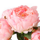 Maxbell Silk Simulation Peony Bouquet Flower Plant Home Office Garden Table Wedding Party Decor DIY 40cm Pink