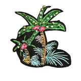 Maxbell DIY Embroidered Coconut Tree Patch For Cloth Sewing Appliques Embellishment