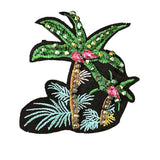 Maxbell DIY Embroidered Coconut Tree Patch For Cloth Sewing Appliques Embellishment