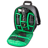 Maxbell Multi-functional Camera Backpack Photography Anti-shock Travel Bag Green