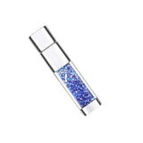 Maxbell Crystal Jewelry USB 2.0 Flash Pen Drive Memory Stick Storage U Disk for Girls Blue 16GB