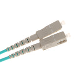 Maxbell 3Meters Multimode 10Gb Duplex Fiber Optic Cable(50/125) OM150 SC-FC Skyblue