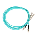 Maxbell 3Meters Multimode 10Gb Duplex Fiber Optic Cable(50/125) OM150 SC-FC Skyblue