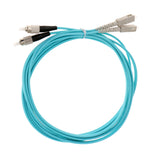 Maxbell 3Meters Multimode 10Gb Duplex Fiber Optic Cable(50/125) SC-FC OM3 Skyblue