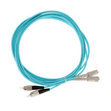 Maxbell 3Meters Multimode 10Gb Duplex Fiber Optic Cable(50/125) SC-FC OM3 Skyblue